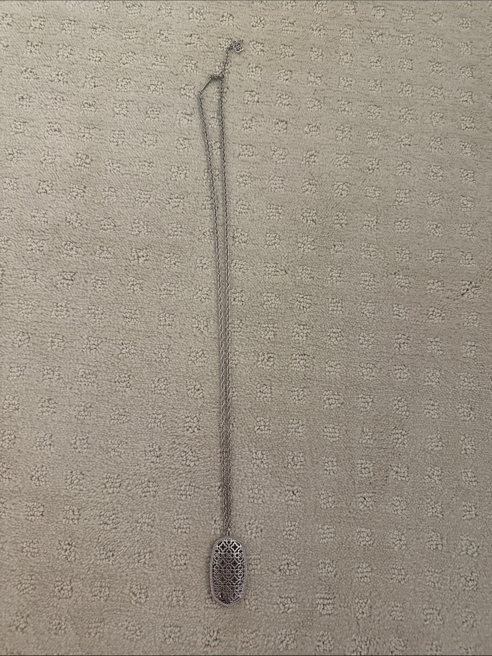 Kendra Scott Silver Filigree Necklace